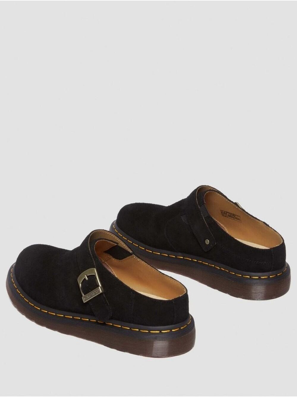 NWOT Dr. Martens Isham Desert Oasis Suede Mule Clogs Black Size 5 - Picture 5 of 15